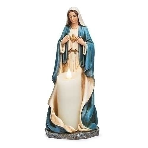 9.75"H Immaculate Heart Of - Treasured Accents