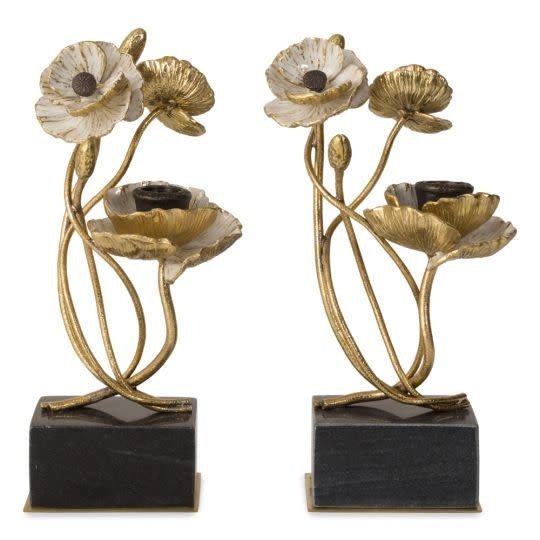 Anemone CandleHolders Set of 2 - Treasured Accents