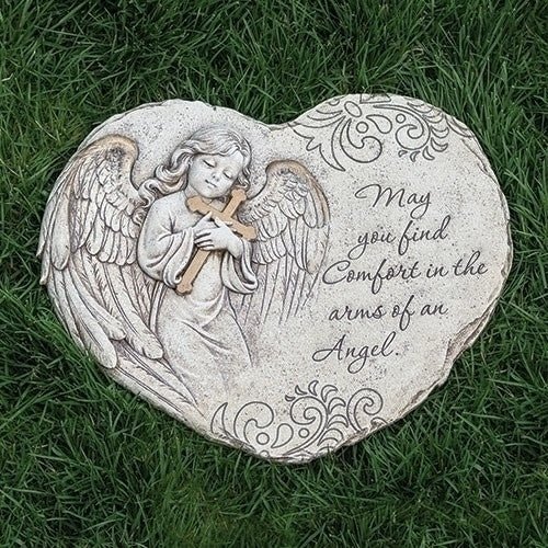 11"H Memorial Angel Stepping Stone Garden - Treasured Accents