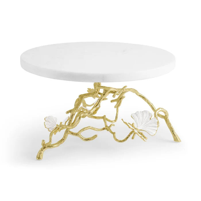 Butterfly Gingko Gold Cakestand