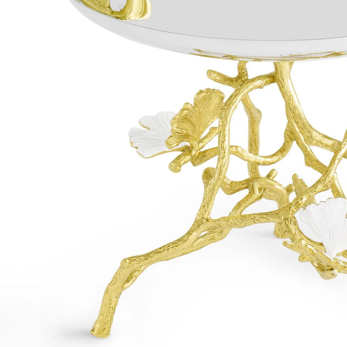 Butterfly Gingko Gold Candy Dish