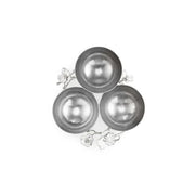 Michael Aram Serving Accessories Michael Aram Silver Orchid Triple Bowl