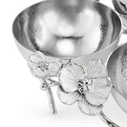 Michael Aram Serving Accessories Michael Aram Silver Orchid Triple Bowl