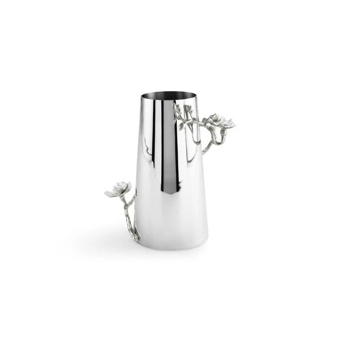 Silver Orchid Vase