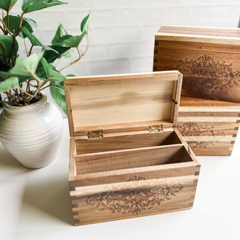 Wooden Prayer Card Box