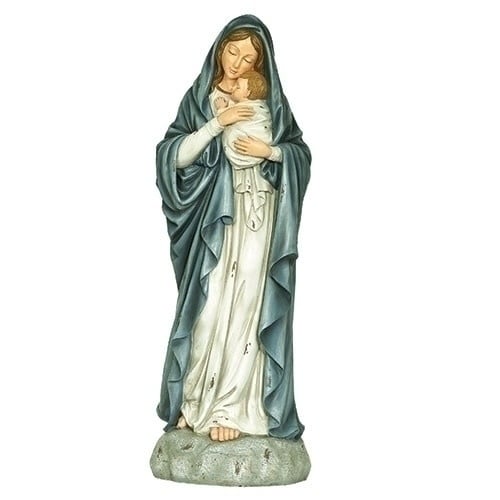 32.5"H Madonna And Child Antiqued Figure - Treasured Accents