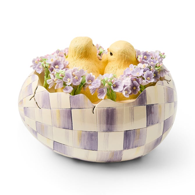 Violet Check Peekaboo Egg