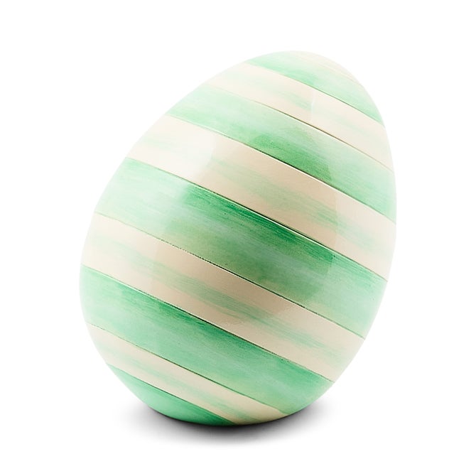 Mint Stripe Mini Egg
