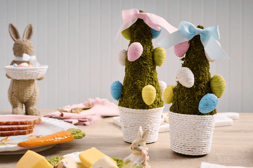 Mud Pie Spring Mud Pie Large Moss Easter Egg Tree