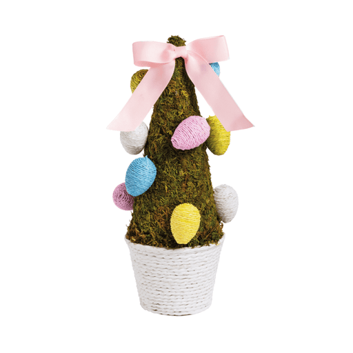 Mud Pie Spring Mud Pie Large Moss Easter Egg Tree