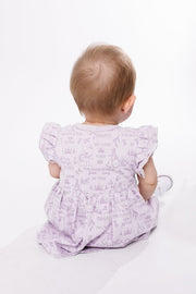 Holy Pals Dresses Queen Esther Lavender Short Sleeve Twirl Dress Bodysuit Cotton