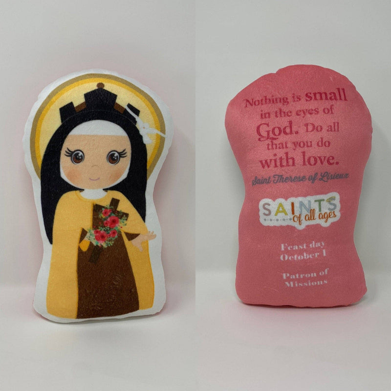 St. Therese of Lisieux Stuffed Saint Doll. Saint Gift. Easter Gift. Baptism. Catholic Baby Gift. Saint Therese Gift. St. Therese Doll.: Ships 1 week