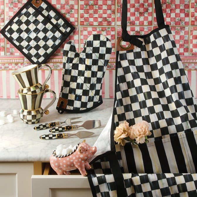 MacKenzie-Childs Courtly Check Bistro Apron