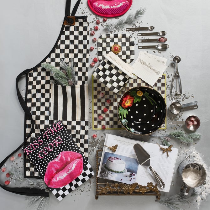 MacKenzie-Childs Courtly Check Bistro Apron