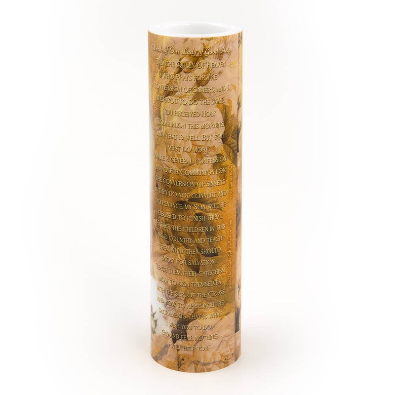 Our Lady of Good Help Prayer Candle 2 3/8 by 8 inch