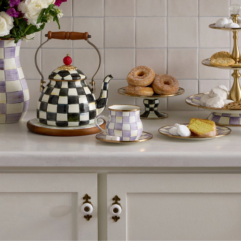 Mackenzie -Childs Violet Check Mug