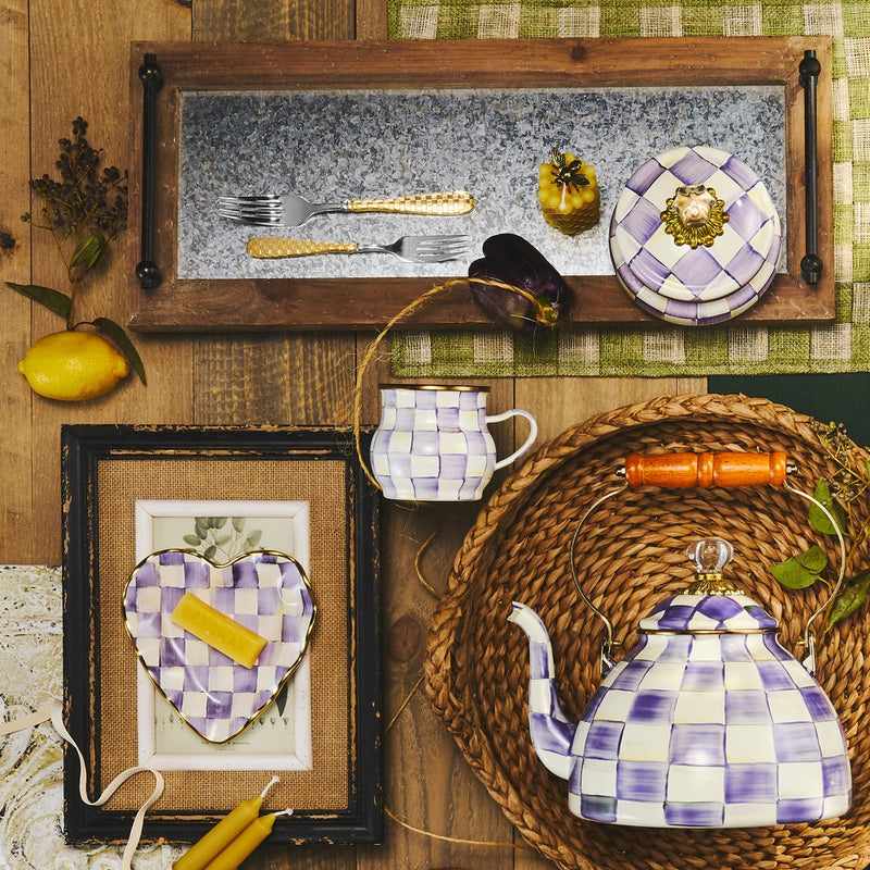 Mackenzie -Childs Violet Check Mug