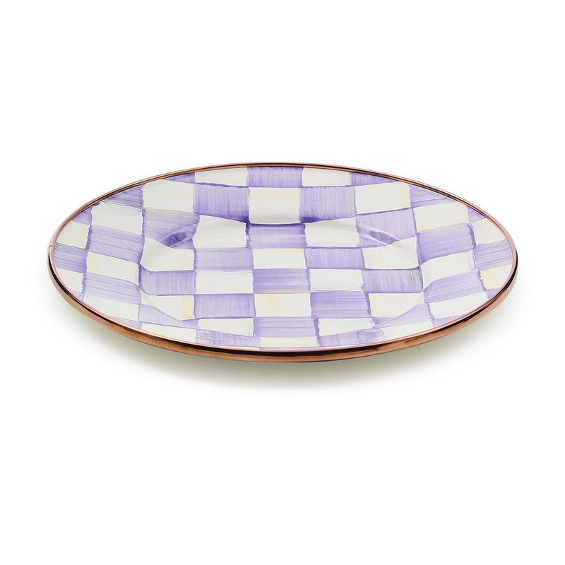Mackenzie-Childs Violet Check Salad/Dessert Plate