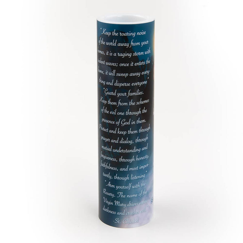 St Charbel Prayer Candle 2 3/8 by 8 inch