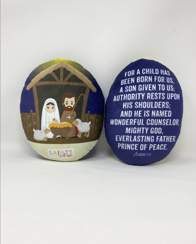 Christmas Nativity Stuffed Saint Doll pillow. Christmas Gift. Easter Gift. Baptism. Catholic Baby Gift. Advent Gift. Nativity Children's Doll