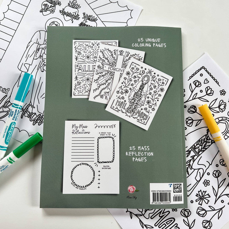 Catholic Coloring Books: My Mass Reflection & Coloring Book