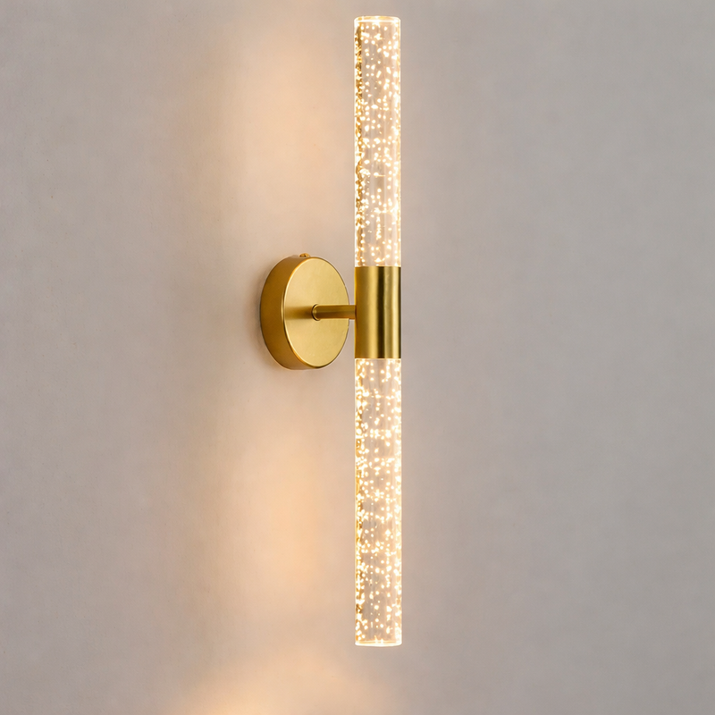 Nordic Crystal Rod LED Wall Lamp Bedroom Bedside Living Room AC85-265V Light