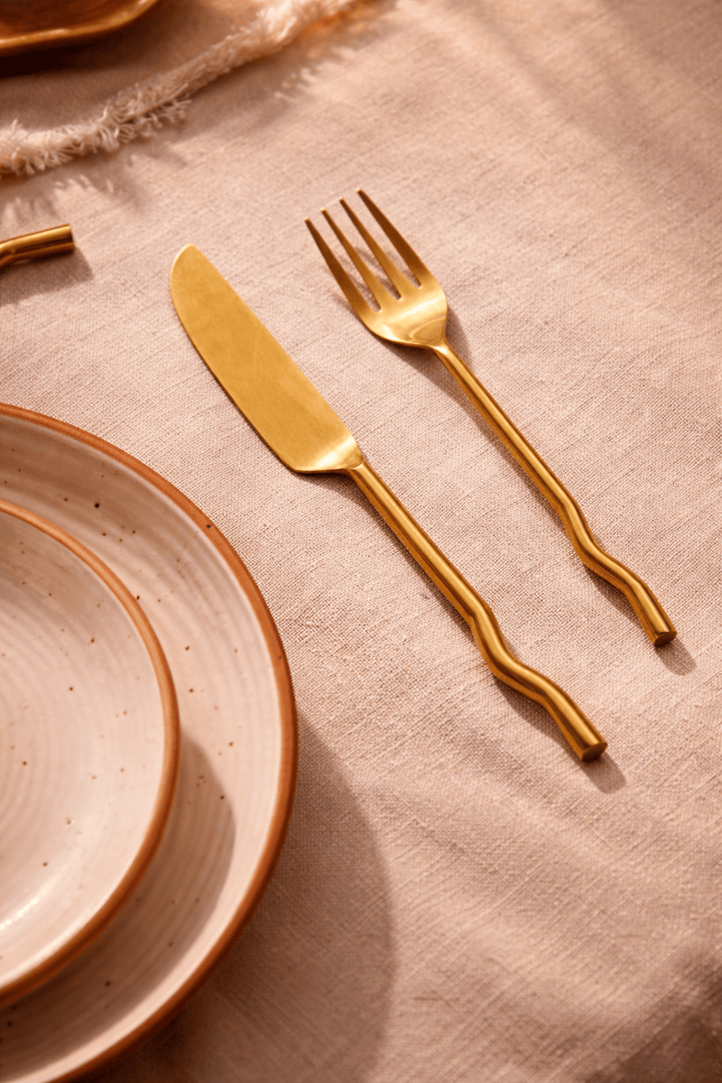 MESO Dining Emma Flatware Brass (Set of 20) by MESO