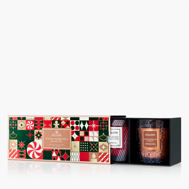 Holiday Essentials Candle Trio Assorted Gift Set