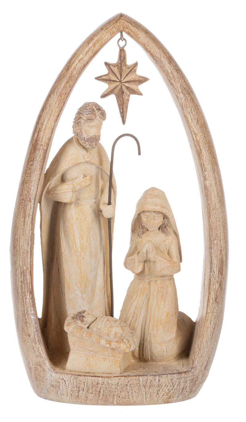 Ganz Carved Holy Family Resin Figurine