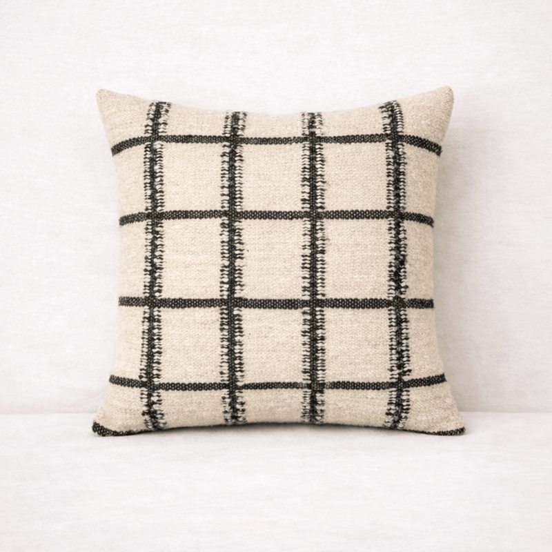 MESO Pillows Grid Wool Pillow Cover by Diego Olivero Studio