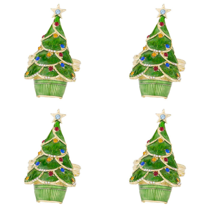 Christmas Tree Napkin Ring (Set of 4)