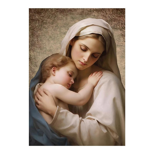 Christian Brands Religious Items Madonna with Child Wood Plaque 5"