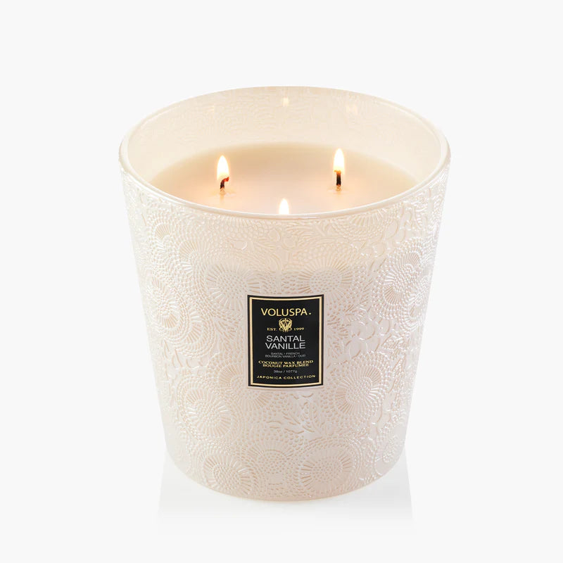 Santal Vanille 3 Wick Hearth Candle