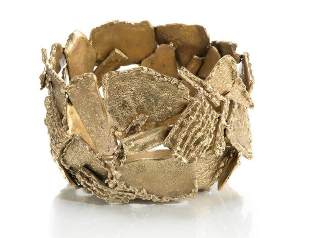 Texture And Shape Brass Petite Bowl