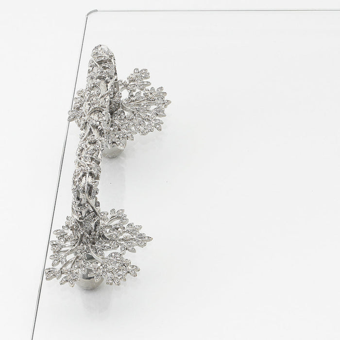 Isadora Glass Tray - Silver