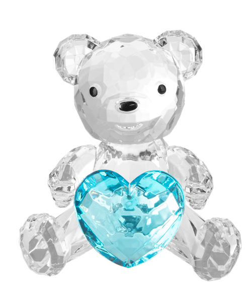 Blue Heart Bear