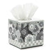 Always Flowers Grey Boutique Tissue Box Cover - Treasured Accents