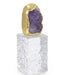 Amethyst Cluster and Gold-Leaf Sculpture I - Treasured Accents