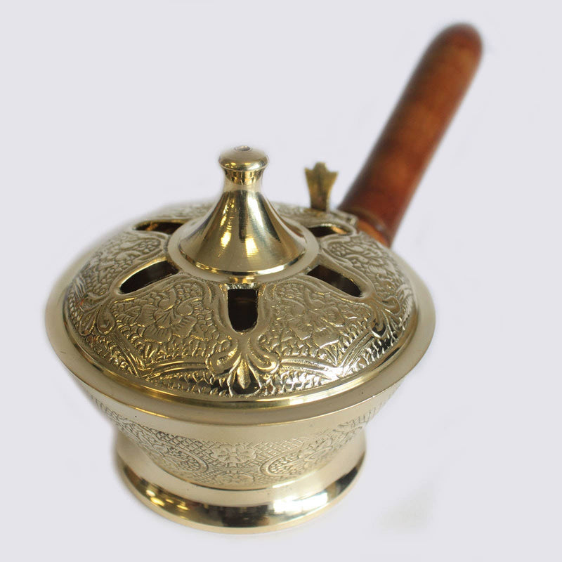Ancient Wisdom Ornate Censer Incense Burner