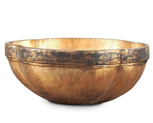 Antique Gold Oval Bowl - Treasured Accents