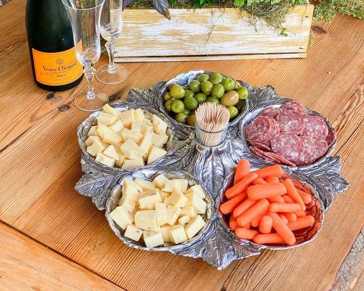 Arthur Court Artichoke 5 section tray