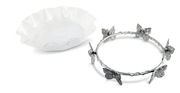 Arthur Court Bowls BUTTERFLY STAND ACRYLIC BOWL 16