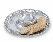 Arthur Court Bowls Grape 14" Round Chip & Dip Tray