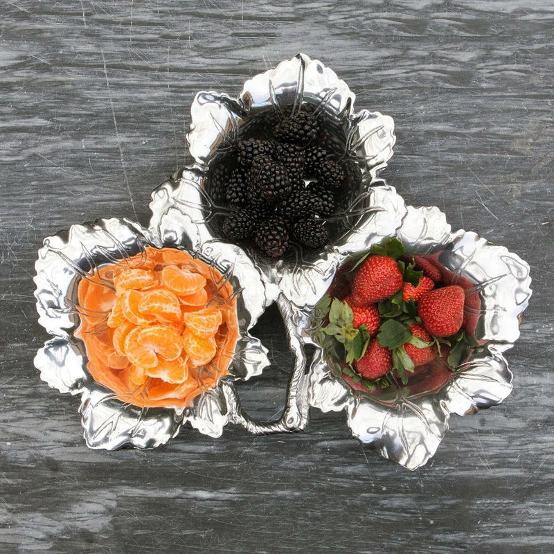 Arthur Court Bowls Grape 3 bowl server