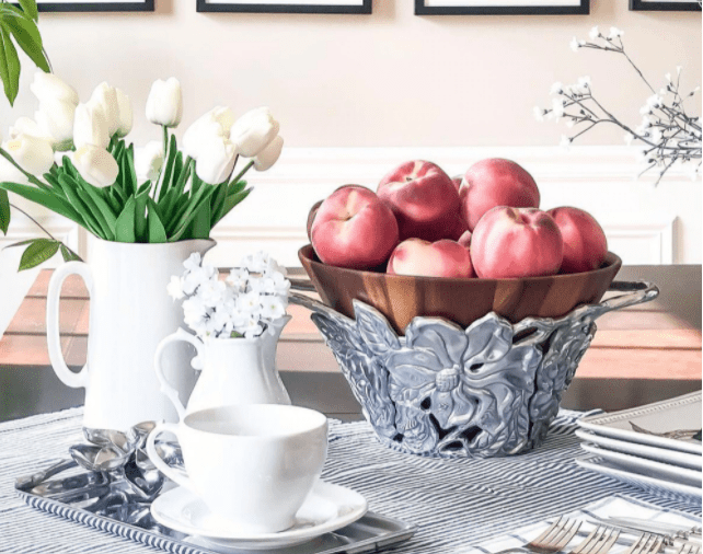 Arthur Court Bowls MAGNOLIA WOOD TALL SALAD BOWL