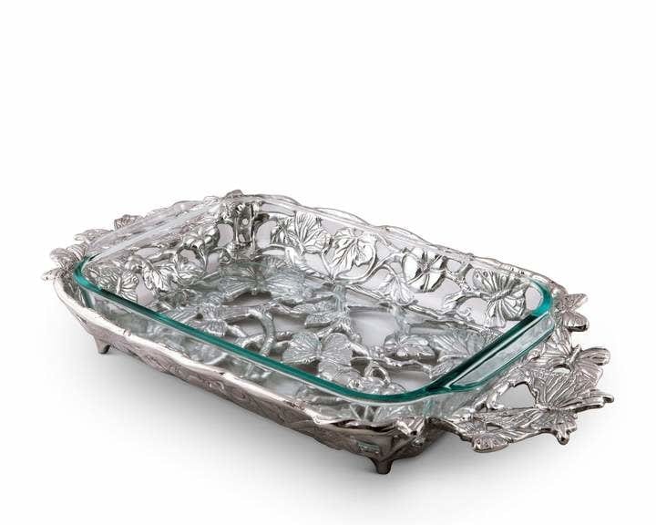 Arthur Court Butterfly Casserole - 3 Qt. Pyrex