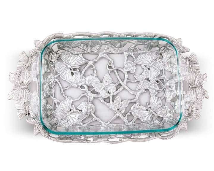 Arthur Court Butterfly Casserole - 3 Qt. Pyrex