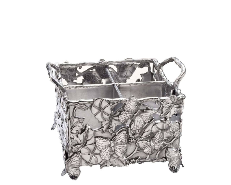 Arthur Court Butterfly Flatware Caddy