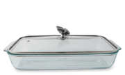 Arthur Court BUTTERFLY LID WITH PYREX 3 QUART BAKING DISH