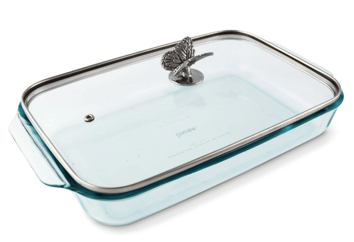 Arthur Court BUTTERFLY LID WITH PYREX 3 QUART BAKING DISH
